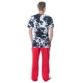 thumbnail image 2 of Intimo Men's 2 Piece Pajama Set Cotton/Poly Blend Jersey Knit Lounge Pants With Soft T-Shirt Top, 2 of 4