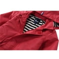 thumbnail image 6 of Hiheart Boys Girls Water Resistance Hooded Jackets Cotton Lined Rain Jackets Red 8-9 yrs, 6 of 7