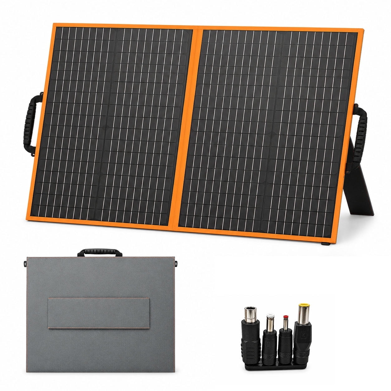 SOLPOWBEN 100W Portable Solar Panel, 24% High-Efficiency Foldable Solar Charger for Power Station Generator, Phones, IP65 Waterproof for Camping RV Off-Grid Emergency