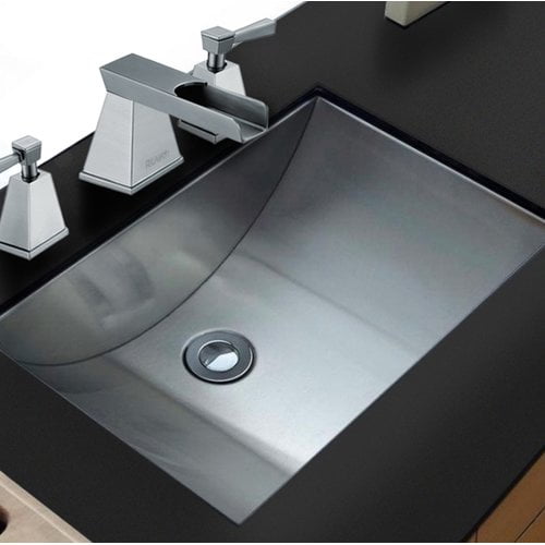 Ruvati Rvh6110 Ariaso 20" Specialty Stainless Steel Undermount Bathroom Sink Stainless