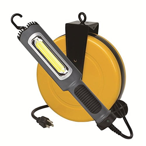 8 Watt Bright 900 Lumen COB LED Cord Reel Garage Shop Work Light