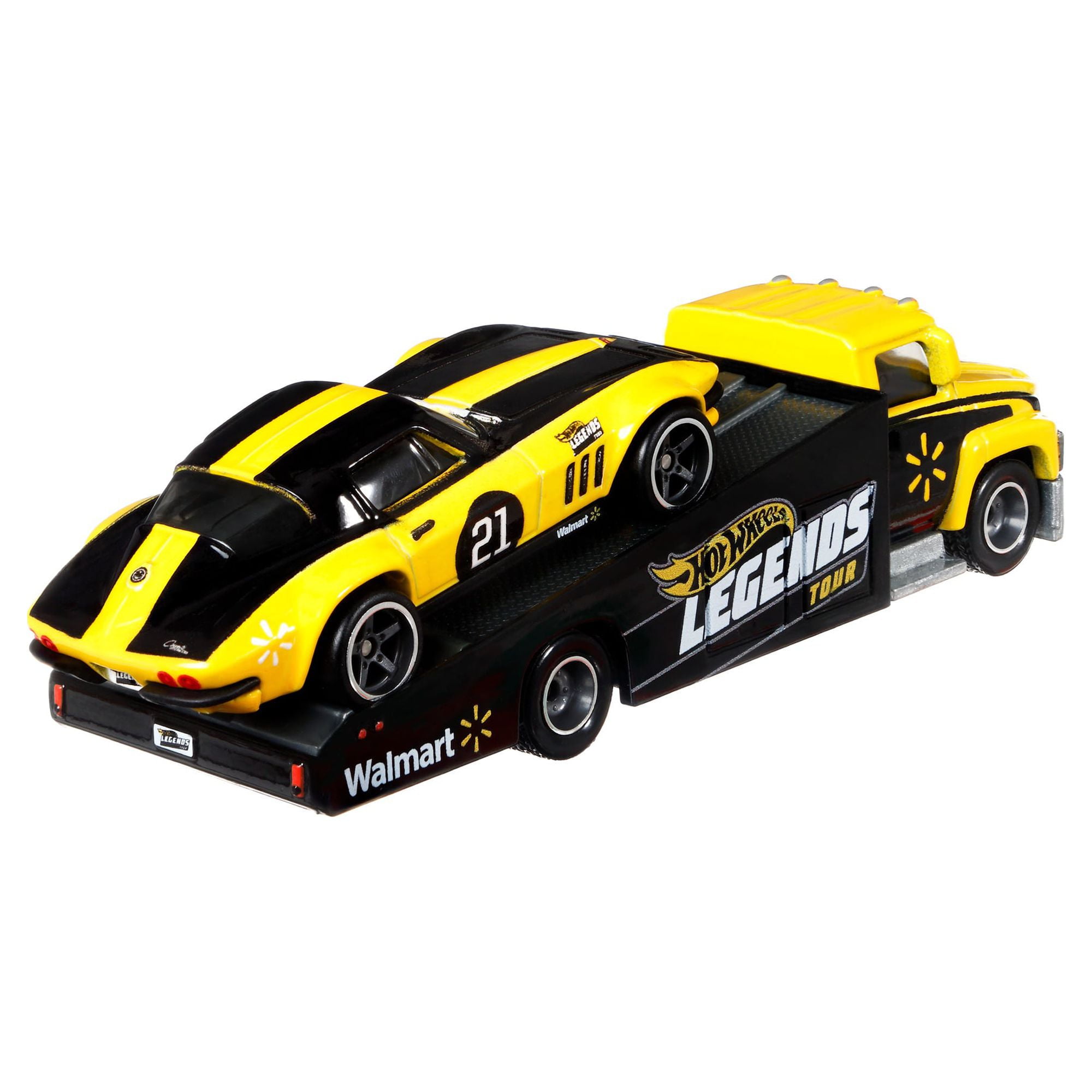 Hot Wheels Legends Team Transporter Custom Corvette Stingray Coupe & Carry On (Walmart Exclusive)