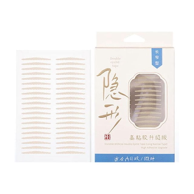 GECOMO 240pcs Waterproof Adhesive Invisible Double Eyelid Patch Makeup Friendly