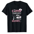 thumbnail image 1 of AALJY Coffee Scrubs And Rubber Gloves - Nurse T-Shirt, 1 of 5