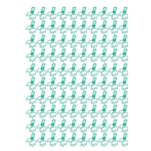 100 clips de carpeta de metal hueco en forma de corona pequeños clips de carpeta para documentos de oficina, certificados y billetes
