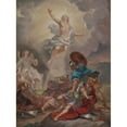 thumbnail image 2 of Berndt Abraham Godenhjelm 12x14 Gold Ornate Wood Frame and Double Matted Museum Art Print Titled - Resurrection of Christ, 2 of 4