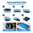 thumbnail image 4 of All For Paws Chill-Out 63” Foldable Dog Swimming Pool with Water Drainage Hole, Collapsible Outdoor Wading Pool for Dogs & Kids, Outdoor Pet Bath Tub, 4 of 8