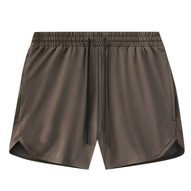 Besolor Men's Athletic Shorts Mesh Breathable Quick Dry Lightweight Workout Gym Shorts with Zipper Pockets