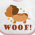 thumbnail image 4 of Inktastic Dachshund Hot Dog Funny Boys or Girls Baby Bib, 4 of 4