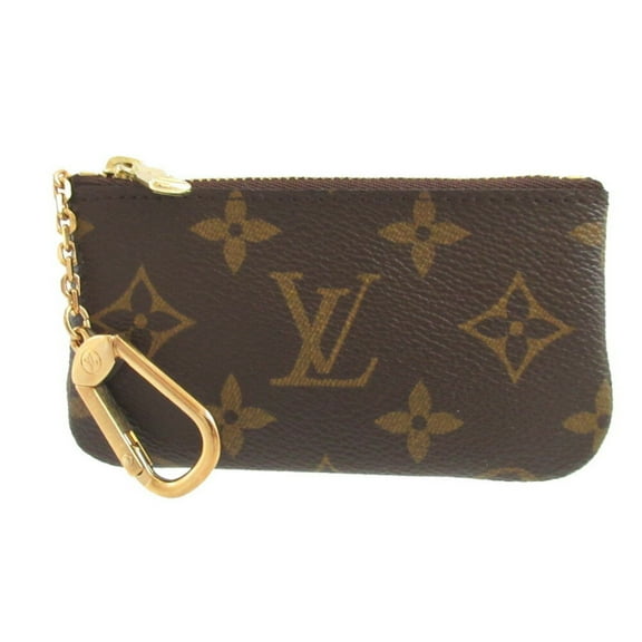 Pre-Owned Louis Vuitton Monogram Pochette Cle M62650 Brown Coin Case Wallet... (Good)