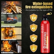 2 Pcs Portable Fire Extinguisher | 4-in-1 Small Fire Extinguisher for Home, Garage, Kitchen, Car | For Electric, Textile and Grease Fires |Easy Clean | Wall Mount Incl