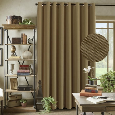 H Versailtex Thermal Insulated Solid Color Blackout Patio Curtains
