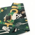 thumbnail image 6 of PHYHOO St Patricks Day Skeleton Garden Flag Shamrocks Skull Garden Flag Double Sided Vertical Burlap Farmhouse Welcome Yard Flag Holiday Outdoor Decor White, 6 of 6