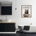 thumbnail image 2 of Stupell Industries Laundry Or Bear Naked Quotes and Sayings Painting Brown Floater Framed Canvas Art Print Wall Art, 25 x 31, 2 of 9