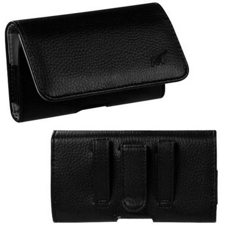 MUNDAZE Leather Belt Clip Pouch Carrying Case for Apple iPhone 7 8