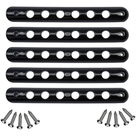 Door Grab Handle Trim Cover for Jeep Wrangler JK 2007-2018 5pcs Black Aluminum