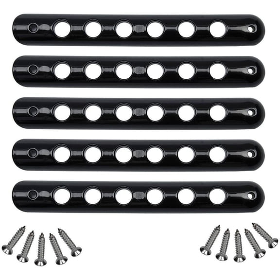 Door Grab Handle Trim Cover for Jeep Wrangler JK 2007-2018 5pcs Black Aluminum