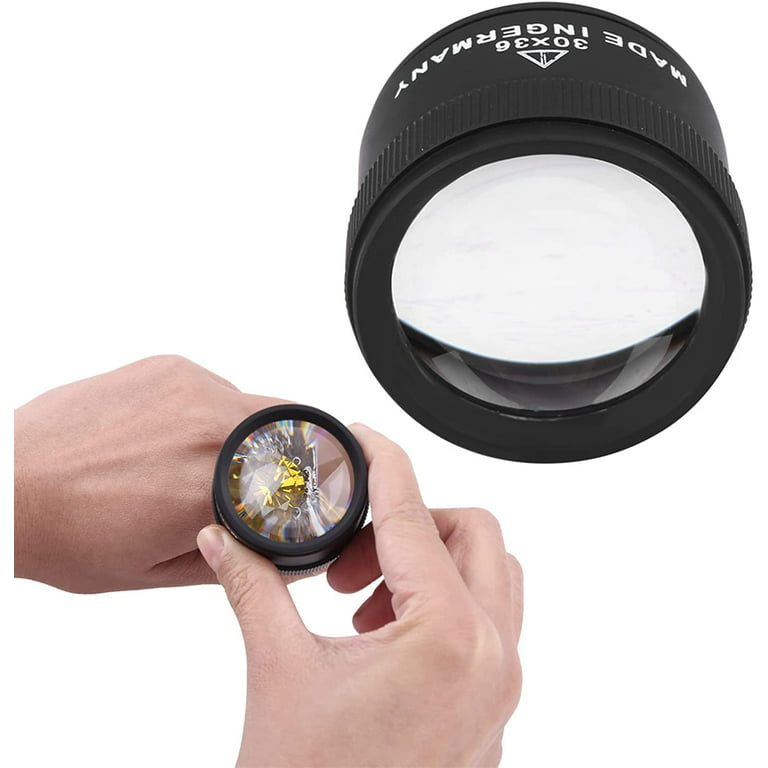 30x Coin Magnifier with Light, Jewelers Magnifying Glass, Magnifying Lens  Jewelries Loupes Tool Coins Stamps Jewelry Watch etc