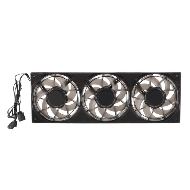 Ventilador De Caja De Computadora ARGB De 360 Mm Y 5 V, Unidad De Ventilador De Marco único De 360 Mm Con Ventiladores RGB De 3 X 120 Mm, Velocidad Del Viento Del