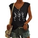 thumbnail image 2 of Camiseta Sin Mangas Para Mujer, Camisetas Sin Mangas, Camisetas Con Cuello en V Y Estampado Informal A La Moda Odeerbi ODB170330, 2 of 4