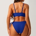 thumbnail image 3 of Buigttklop Swimsuits for Women 2025,Women Solid Color Sexy Backless Strap Bikini Swimsuit, 3 of 3