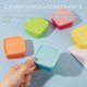 thumbnail image 3 of Juego de 10 mini recipientes para alimentos – 7 x 7 x 3 cm – Herméticos y reutilizables – Para aperitivos, frutos secos, fruta y objetos pequeños – Plástico – Multicolor, 3 of 8