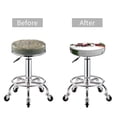 thumbnail image 5 of Naloa Vintage Buffalo Plaid Christmas Camper Round Bar Stool Cushion Cover 12-14 inch, Fits Kitchen, Office, Restaurant Chairs - 13 inch, 5 of 7