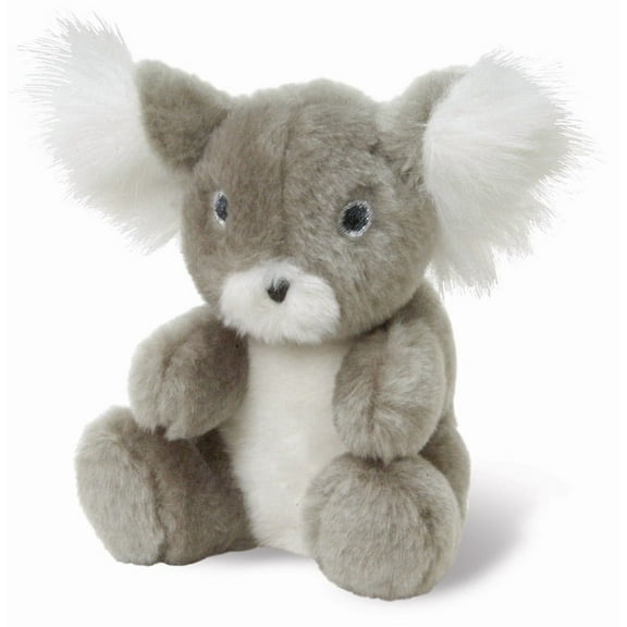 Jeffers Plush Squeaky Dog Toy, Koala Bear Shape, 6 Inch, Gray – Soft Crinkle Fabric
