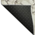 thumbnail image 6 of HomeRoots 676659 8 ft. Ivory Taupe & Beige Abstract Washable Round Area Rug with UV Protection, 6 of 6