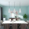 thumbnail image 5 of 41175-66 Livex Lighting Metal Shade - 1 Light Mini Pendant in Coastal Style - 7.38 Inches wide by 18 Inches high-Brushed Aluminum/Polished Chrome, 5 of 11