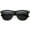 Black / Smoke, variant on sunglassLA Unisex Large Oversize Classic Dark Tinted Lens Horn Rimmed Sunglasses (Black / Smoke) - 55mm
