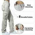 thumbnail image 3 of Matchstick Women's Loose Casual Cargo Pants with 8 Pockets, 3 of 5