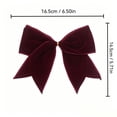 thumbnail image 5 of Wooowa Christmas Velvet Tassel Bow Decorations 12 Pcs Holiday Bow Ornaments for Christmas Tree Garland Gift Wrapping and Indoor Home Decoration, 5 of 6