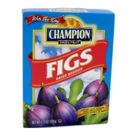 New 812294 Champion Dried Figs 4.25Oz (12-Pack) Fruits Cheap Wholesale Discount Bulk Snacks Fruits Men