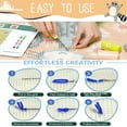 thumbnail image 3 of shiyou-Latch Hook Kits for Adults - DIY Latch Hook Rug Kits for Kids, Crochet Kit for Beginners, Rug Making Kits with Printed Canvas, Gift Packaging. (Dog in Flowers,15x21), 3 of 4