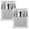 thumbnail image 2 of 2pcs Practical Airless Pump Bottles Empty Lotion Bottles Facial Cream Containers, 2 of 2