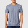 thumbnail image 3 of Men's Thin Ice Silk Short Sleeve T-Shirt - Quick Drying, Breathable, Skin-Friendly, Lightweight Nylon Spandex - Casual Sports - Sizes L-XXXXXL, 3 of 5