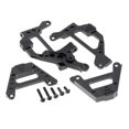thumbnail image 1 of Soportes de choque traseros s del coche RC para Axial SCX10 III 1:10 reemplazar n. &deg; AXI231017, de aluminio Negro Hugo Soporte de choque trasero delantero RC, 1 of 10