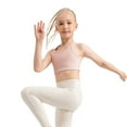 thumbnail image 4 of GYRATEDREAM Girls Sprots Bra Seamless Training Bra Girls Dance Yoga Run Tank Racerback Crop Sleeveless Sprots Top for 6-7 Years, 4 of 8