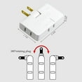 thumbnail image 5 of 2 Prong Thin Wall Tap Power Flat Outlet Extender Plug Adapter Home School Office, 5 of 7