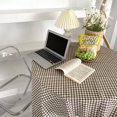 thumbnail image 1 of Korean Style Tablecloth Plaid Fresh Cotton and Linen Background Cloth Mori Series Linen  Decorative Desk Cloth Pad, 1 of 7