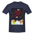 thumbnail image 4 of Bingfone Merry Christmas Elk Men'S Loose Fit Short-Sleeve Pocket T-Shirt, 4 of 7
