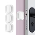 thumbnail image 1 of 3 pegatinas de pared con almohadilla anticolisión para manija de puerta, pegatina de colisión para refrigerador, pegatina de silicona gruesa creativa , blanco BLESIY Etiqueta de la pared de la manija de la puerta, 1 of 8