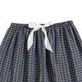 thumbnail image 4 of Gym Shorts Women Pack Summer Plaid Pajama Shorts for Women, Comfy Loose Fits Casual Bottoms, Elastic Waist Soft Short Pants Loungewear Dark Gray One Size, 4 of 5