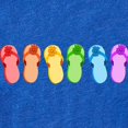 thumbnail image 2 of CafePress - Flip Flops Rainbow_Tr - Cute Infant Baby Football Bodysuit, 2 of 3