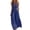Dark Blue, variant on Women's Sleeveless Halter Neck Jumpsuits One Piece Wide Leg Long Pants Romper Zipper Front Pleated Beach Vacation Outfits with Pockets