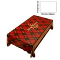 thumbnail image 3 of Gumesh Christmas & New Year Tablecloth, 35"×55"Waterproof PVC Rectangular Table Cover with Elegant Red Design, Easy-Wipe Party Table Mat for Holiday Gatherings, 3 of 5