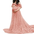thumbnail image 1 of Txlixc Vestido de encaje de mujer embarazada de manga corta Txlixc moda, 1 of 9