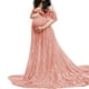 thumbnail image 1 of Txlixc Vestido de encaje de mujer embarazada de manga corta Txlixc moda, 1 of 9