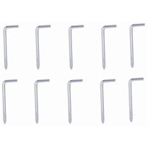 ProSource LR-399-PS Screw Hook, 3/8 in Opening, 3 mm Thread, 1-3/8 in L, Steel, Zinc